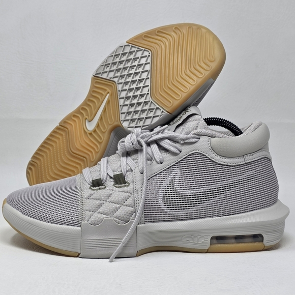 Nike Lebron Witness VIII \'Light Iron Ore Gum\' FB2239-003 Basketball Men\'s Size 9